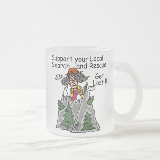 Funny Get Lost Mattglastasse (Rechts)