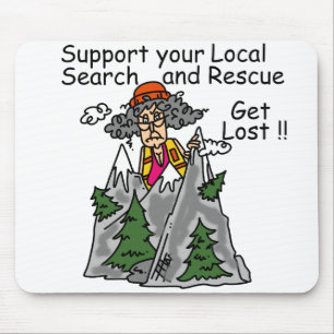 Funny Get Lost Mousepad