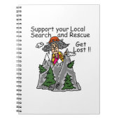 Funny Get Lost Notizblock (Vorderseite)