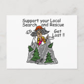 Funny Get Lost Postkarte (Vorderseite)