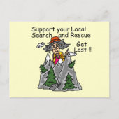 Funny Get Lost Postkarte (Vorderseite)