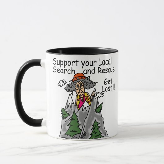 Funny Get Lost Tasse (Links)