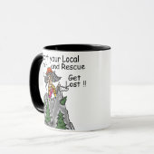Funny Get Lost Tasse (Vorderseite Links)