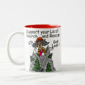 Funny Get Lost Zweifarbige Tasse (Links)