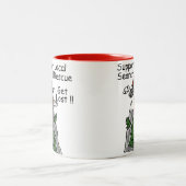 Funny Get Lost Zweifarbige Tasse (Mittel)