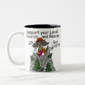 Funny Get Lost Zweifarbige Tasse (Links)