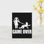 Funny Get Married Game Over Wedding Gag Team G Karte (Gelbe Blume)