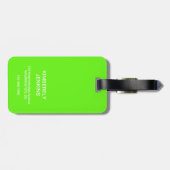 Funny Get Me Outdoor Here| Personalisierte Reise Gepäckanhänger (Rückseite horizontal)