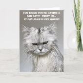 Funny Get Well Bald Card Karte (Vorderseite)