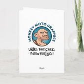 Funny Get Well Bald Card Karte (Rückseite)