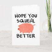 Funny Get Well Bald Card Karte (Vorderseite)