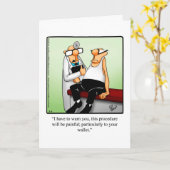 Funny Get Well Bald Grußkarte Karte (Gelbe Blume)