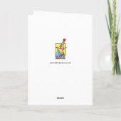 Funny Get Well Bald Grußkarte Karte (Rückseite)