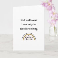 Funny Get Well bald humour