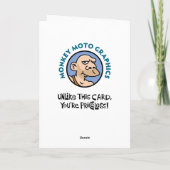 Funny Get Well bald Karte (Rückseite)