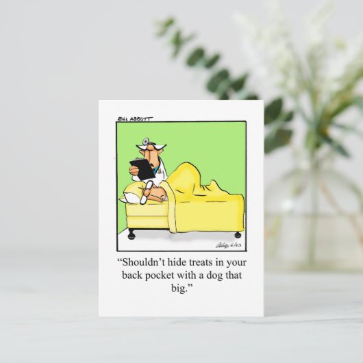 Funny Get Well bald Spaß Postcard Postkarte (Stehend Vorderseite)