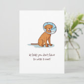Funny Get Well Balon Cards for Women and Men - Wel Dankeskarte (Stehend Vorderseite)