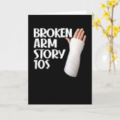 Funny Get Well Broken Arm Story $10 Gag Verletzung Karte (Gelbe Blume)