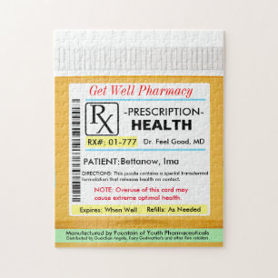 Funny Get Well Brunnenflasche Puzzle