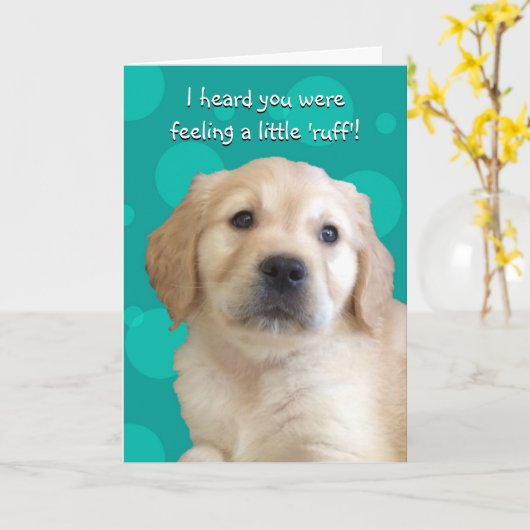 Funny Get Well Card Karte (Gelbe Blume)