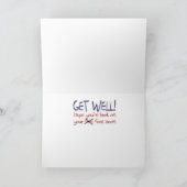 Funny Get Well Card Karte (Innenseite)