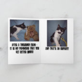 Funny Get well Card Karte (Innenseite)