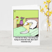 Funny get well card karte (Gelbe Blume)