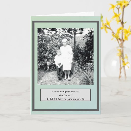 Funny Get Well Card Karte (Gelbe Blume)