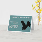 Funny Get Well Card mit Eichhörnchen Karte (Gelbe Blume)