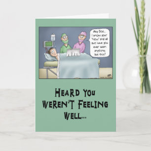 Funny Get Well Card: New Doctor Karte
