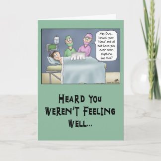 Funny Get Well Card: New Doctor Karte
