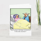 Funny Get Well Ehefrau Grußkarte Karte (Vorderseite)