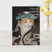 Funny Get Well für Coworker Karte (Gelbe Blume)