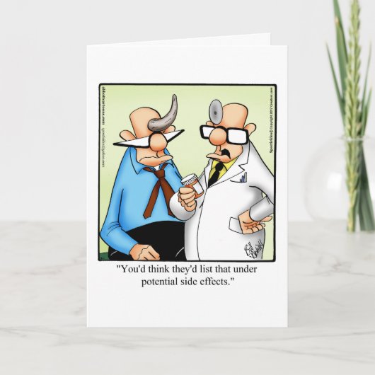 Funny Get Well Greeting Card "Spectickles" Karte (Vorderseite)