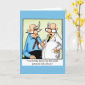 Funny Get Well Greeting Card "Spectickles" Karte (Gelbe Blume)