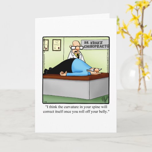Funny Get Well Greeting Card "Spectickles" Karte (Gelbe Blume)
