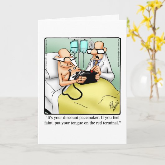Funny Get Well Greycard Karte (Gelbe Blume)