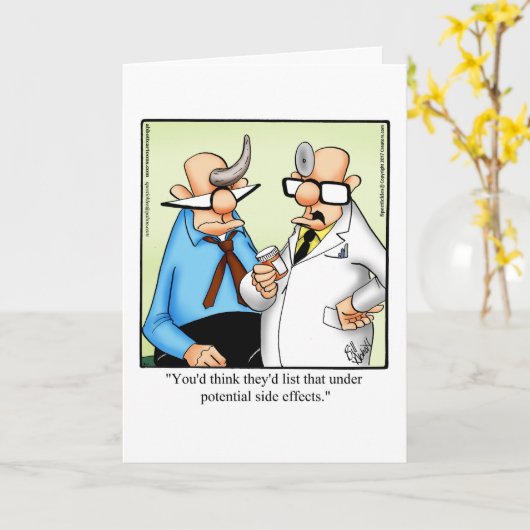 Funny Get Well Greycard Karte (Gelbe Blume)