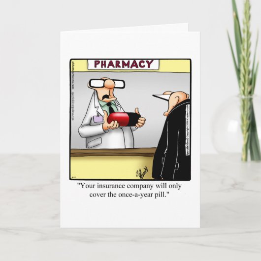 Funny Get Well Greycard Karte (Vorderseite)