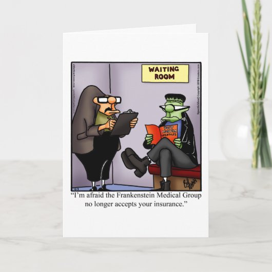 Funny Get Well Greycard Karte (Vorderseite)