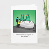 Funny Get Well Greycard Karte (Vorderseite)