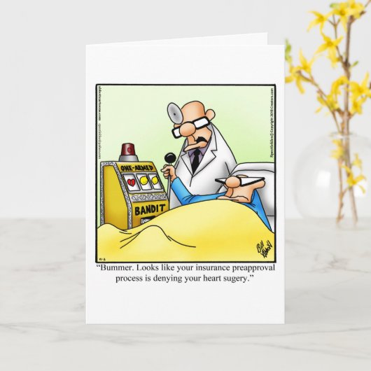 Funny Get Well Greycard Karte (Gelbe Blume)
