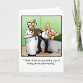 Funny Get Well Greycard Karte (Vorderseite)