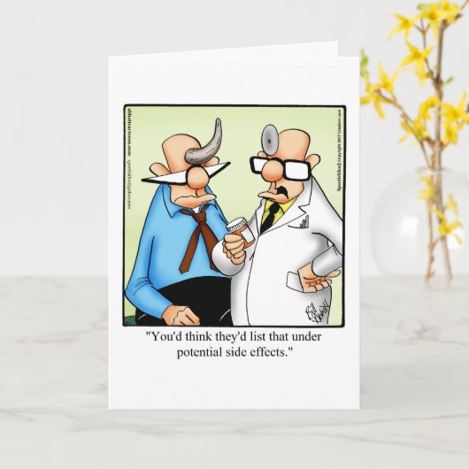 Funny Get Well Greycard Karte (Gelbe Blume)