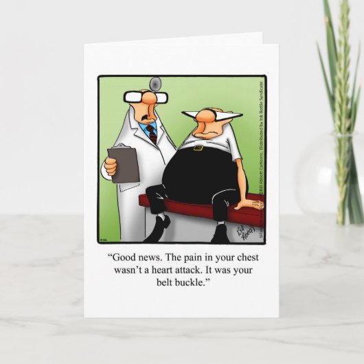 Funny Get Well Greycard Karte (Vorderseite)