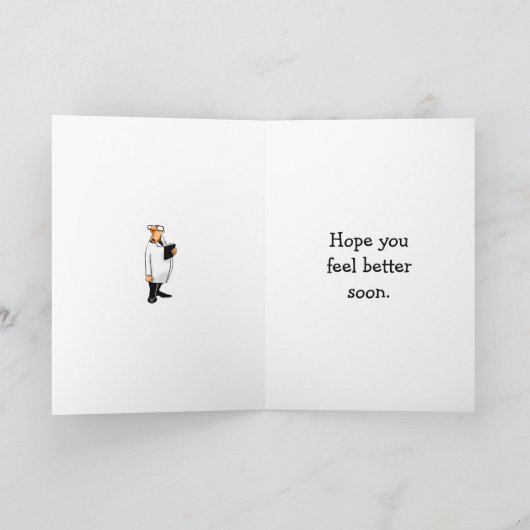 Funny Get Well Greycard Karte (Innenseite)