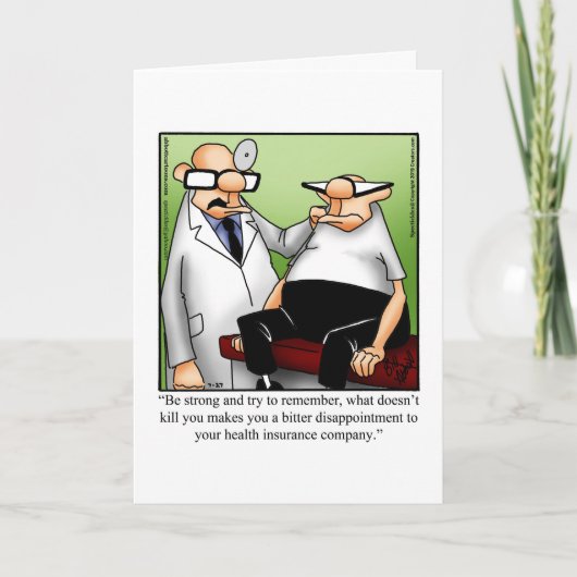 Funny Get Well Greycard Karte (Vorderseite)