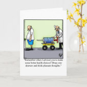 Funny Get Well Greycard Karte (Gelbe Blume)