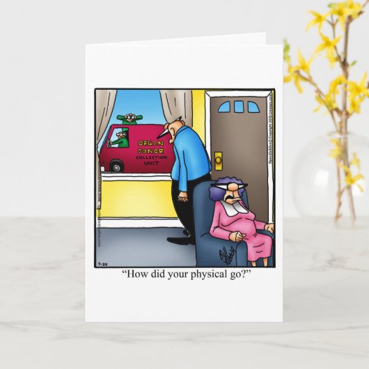 Funny Get Well Greycard Karte (Gelbe Blume)