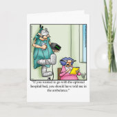 Funny Get Well Greycard Karte (Vorderseite)